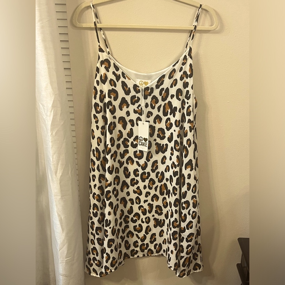 Peace Love Cake Cheetah Dress